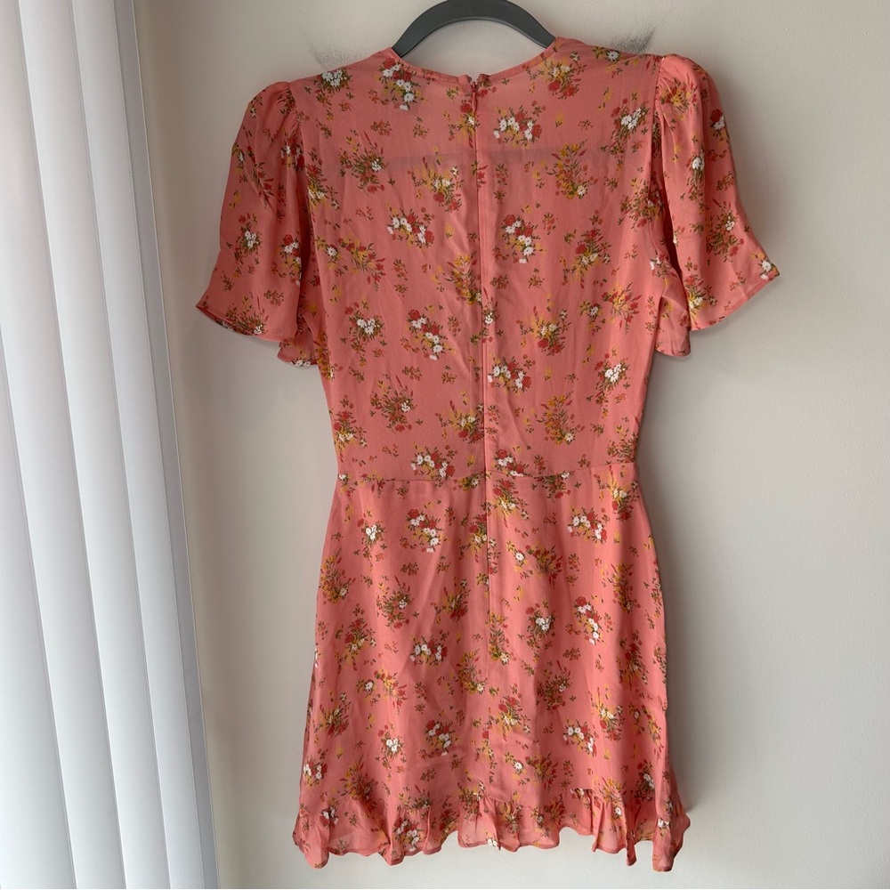 Reformation Mya Mini Dress Pink Floral Size 2 - Picture 9 of 11